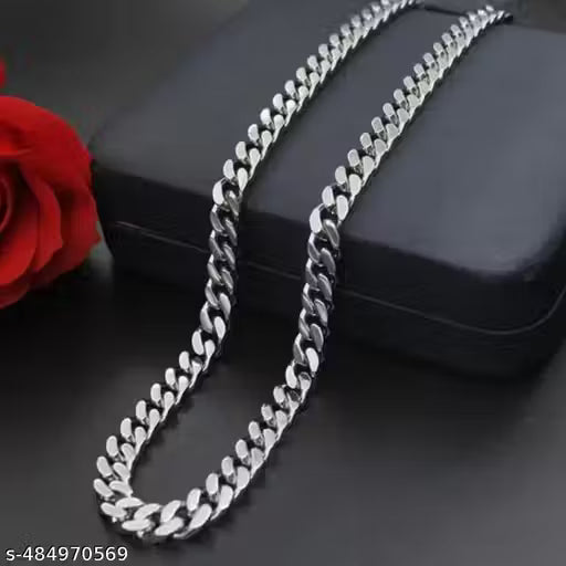 Stainless Steel Necklace Thick Chain Locket Jewellery Ball Chain